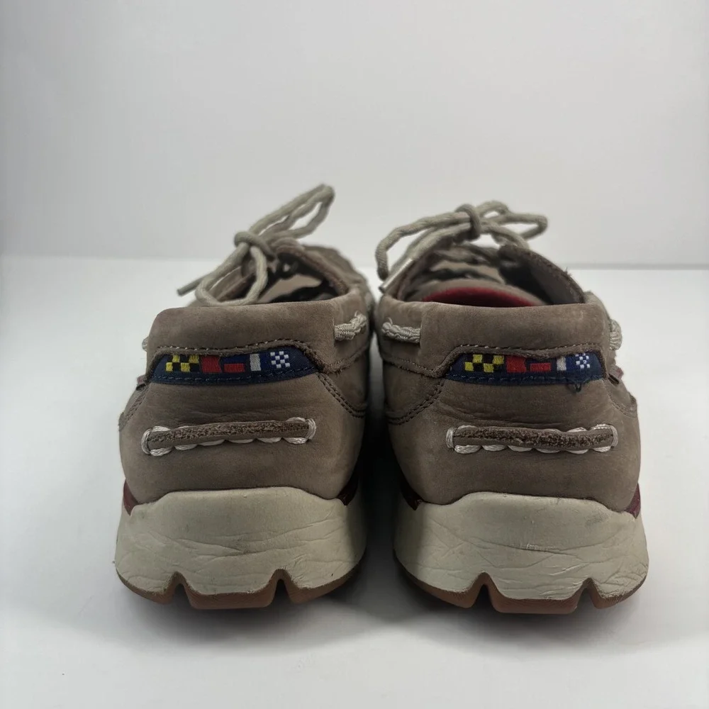 L.L.Bean Portlander Free Flex Men's US 10M Ledge Red Boat‎ Shoes Casual Slip-On